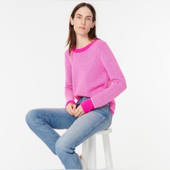 J. Crew Sweaters - J. Crew Limited Edition Cashmere Crewneck Sweater w/ Bird’s Eye Stitch Small
